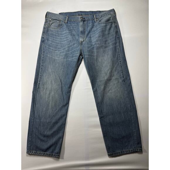 Levi's 569 Men's Loose Straight Fit Blue Denim Jeans - Size 42x30 (44x30) - Picture 1 of 7